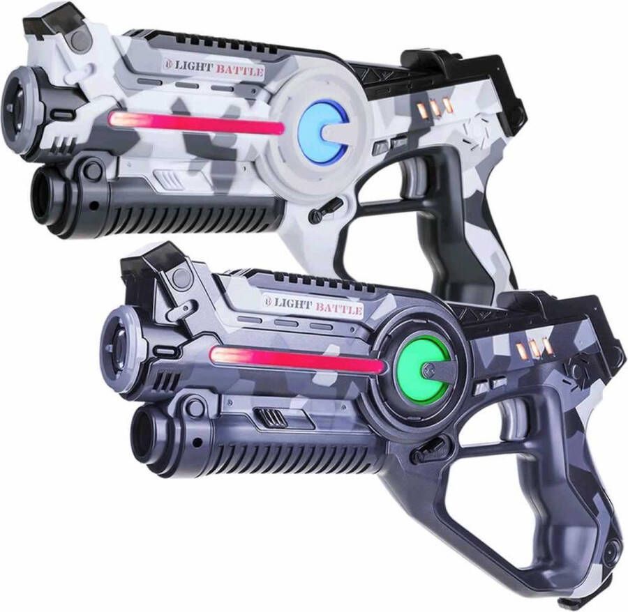 Light Battle Active Camo Laser game Set Grijs Wit 2 Laserguns