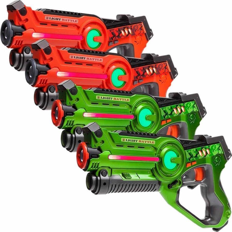 Light Battle Active Lasergame Set Oranje Groen 4 Pack