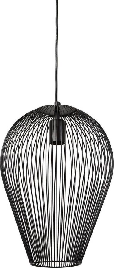 Light & Living Hanglamp Abby Zwart Ø31cm Modern Hanglampen Eetkamer Slaapkamer Woonkamer