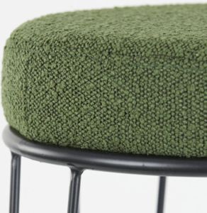 Light & Living Barkruk set van 2 'Alice' Bouclé kleur Groen (zithoogte 73cm)