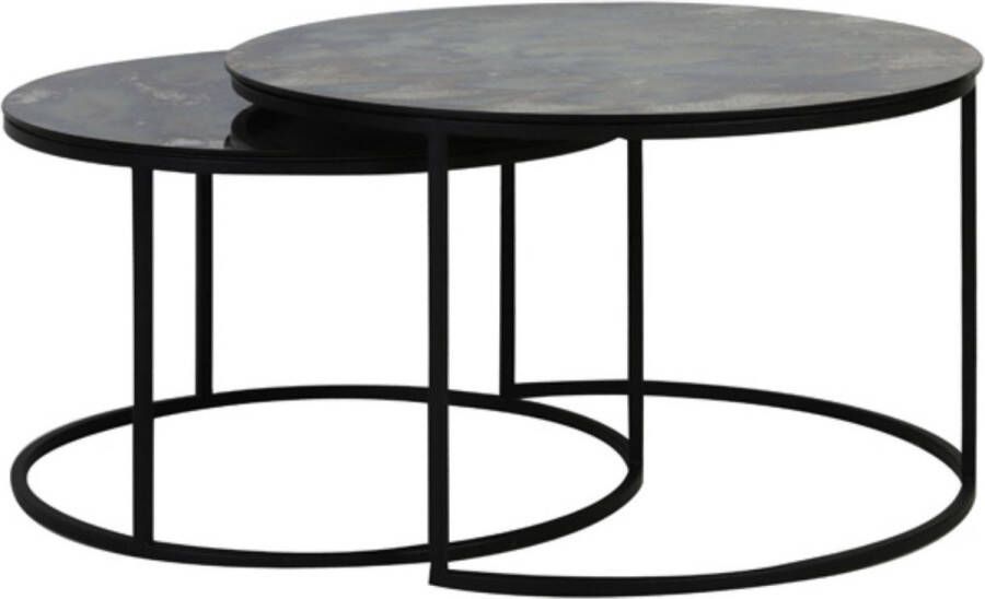 Light & Living Light&living Bijzettafel 60x60x41 cm ABALA mat licht grijs