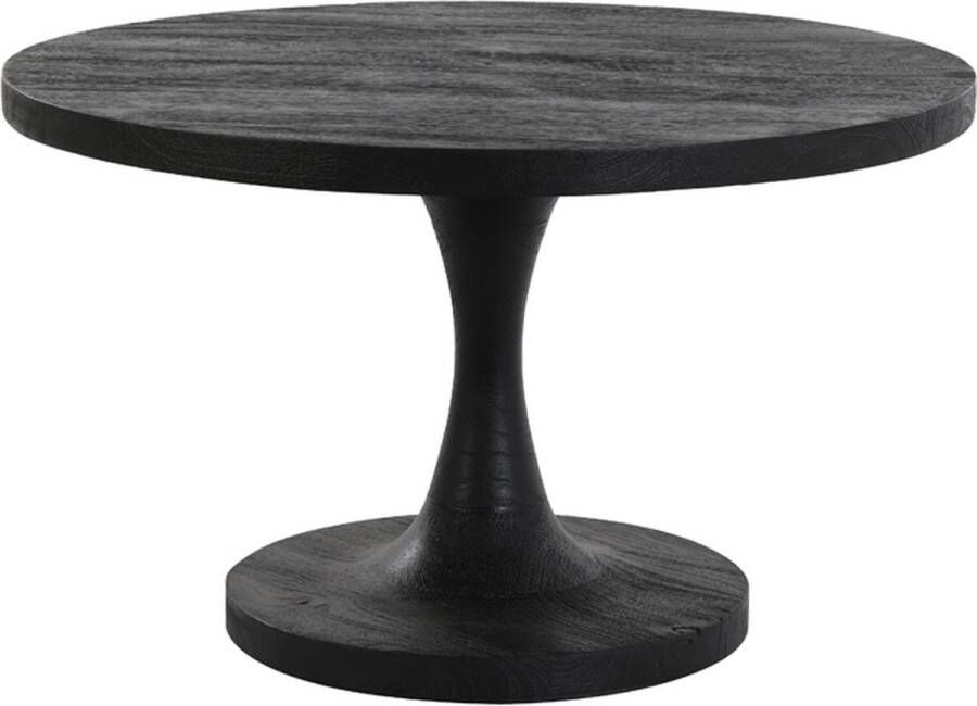 Light & Living Light&living Bijzettafel Ø60x36 cm BICABA hout zwart