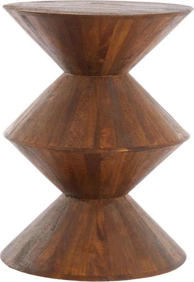 Light & Living Bijzettafel Larus Mangohout 45cm Bruin