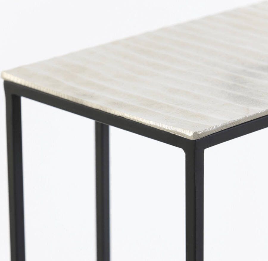 Light & Living Light and Living bijzettafel nikkel metaal 6766319