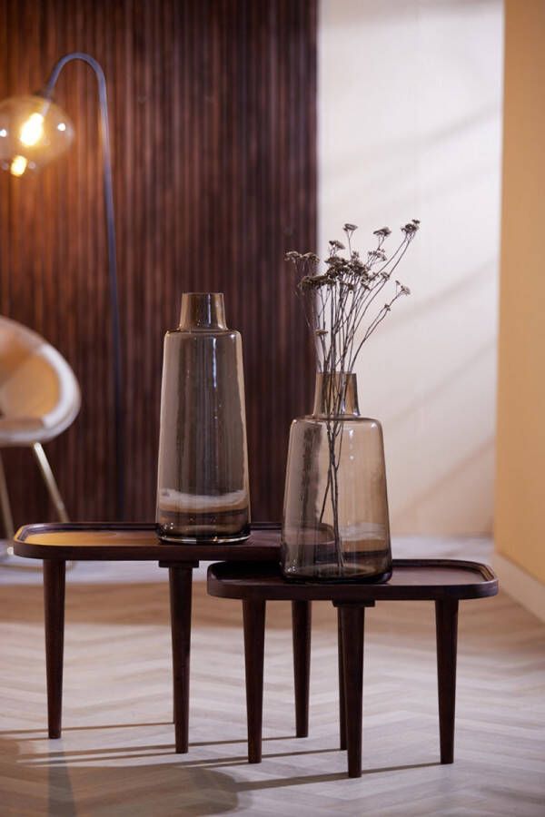 Light & Living Light&living Bijzettafel 55x40x37 cm MAZABE hout roodbruin