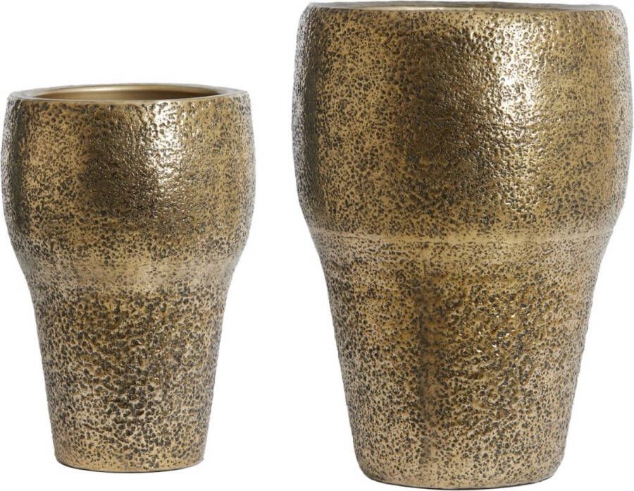 Light & Living Bloempot Lioux Antiek Brons Ø43+Ø37cm Modern