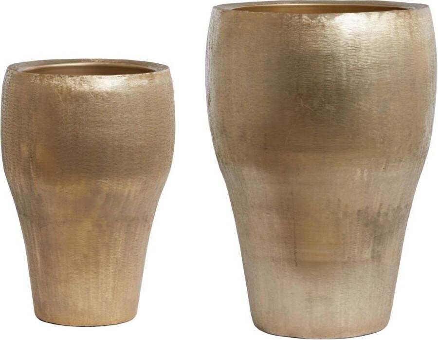 Light & Living Bloempot Lioux Goud Ø43+Ø37cm Modern