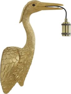 Light & Living Crane Wandlamp 1 lichts 29 5x16x48cm goud Landelijk - 2 jaar garantie