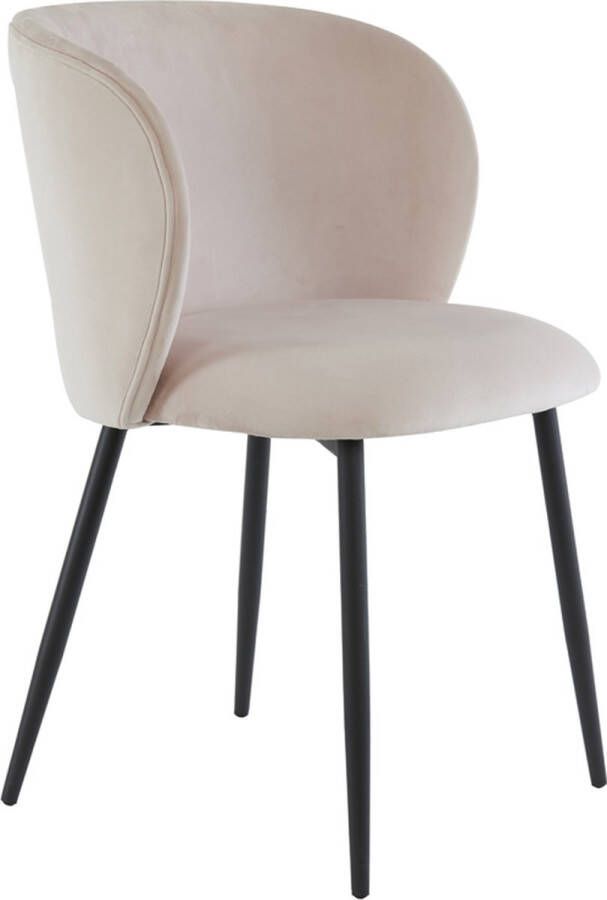 Light & Living Light&living Eetkamerstoel 56x55x79 cm ELYNA velvet licht roze-mat...