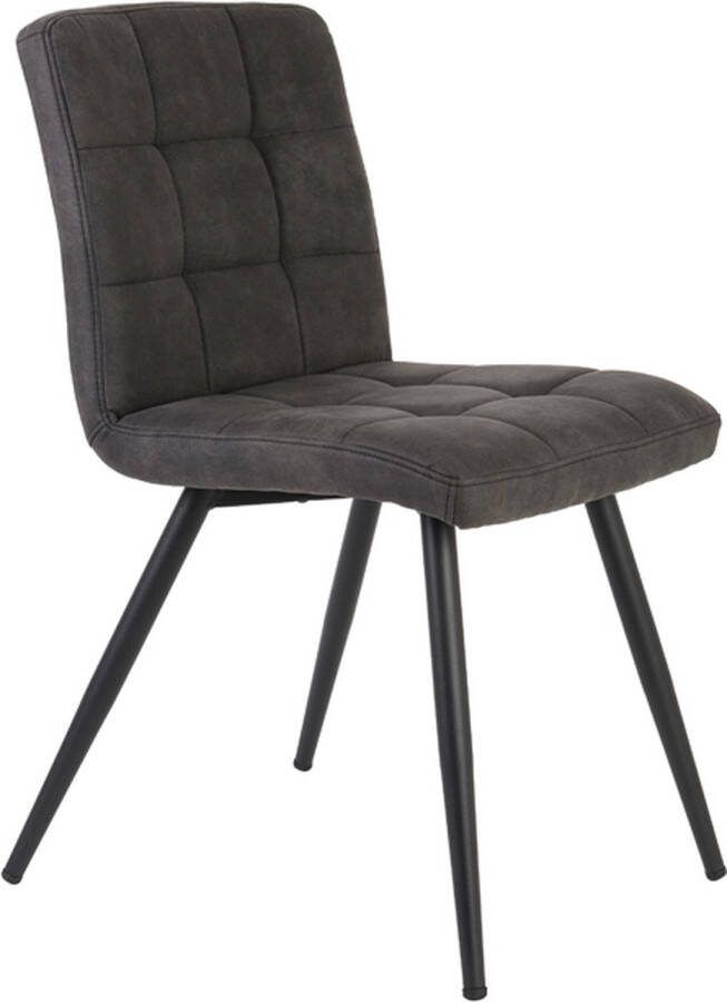 Light & Living Light&living Eetkamerstoel 50 5x44 5x82 cm OLIVE donker grijs-zwart