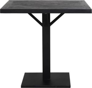 Light & Living Eettafel Chisa hout zwart 78 x 80 x 80