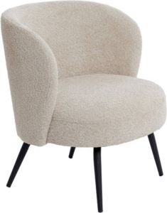 Light & Living Fauteuil 'Dieyda' Bouclé kleur Beige