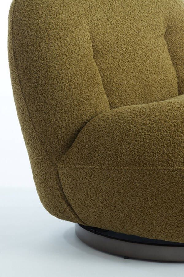Light & Living Light&living Stoel 90x77x72 cm GUMACA bouclé groen