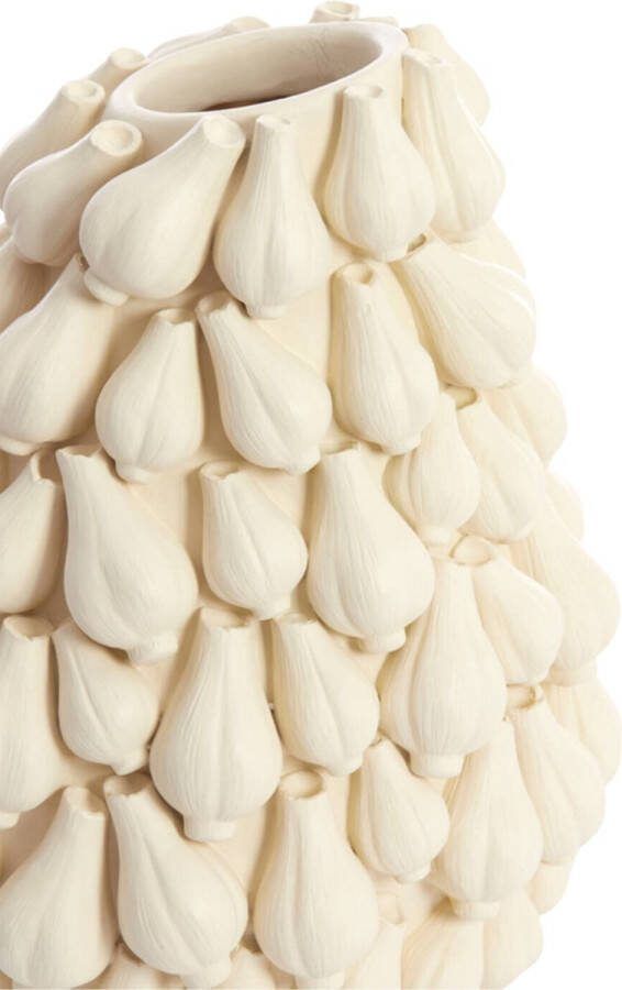 Light & Living Light&living Vaas deco 42x39x47 cm GARLIC crème