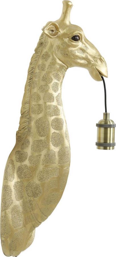 Light & Living Giraffe Wandlamp 1 lichts 20 5x19x61 cm goud Landelijk - 2 jaar garantie