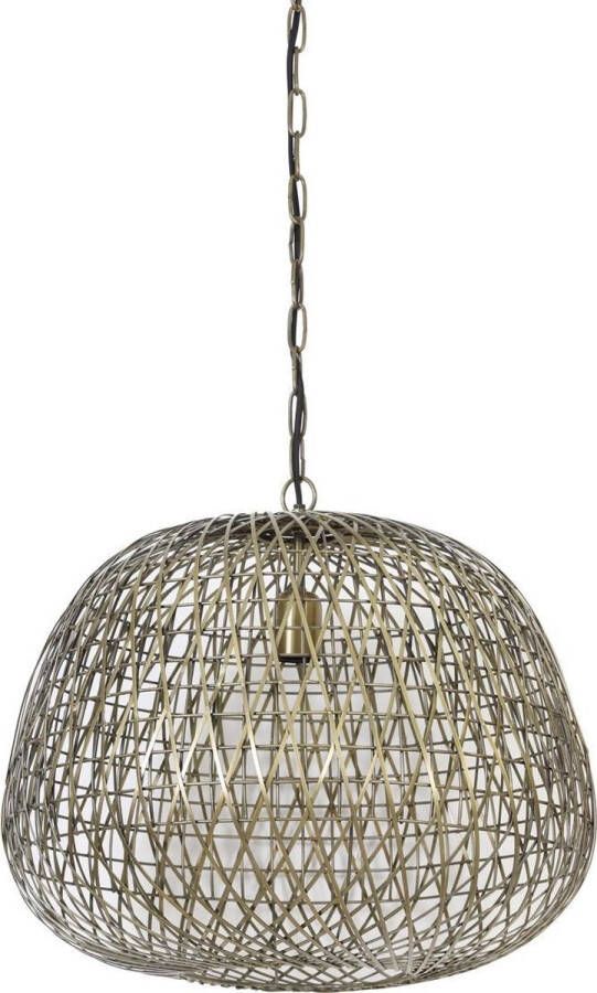Light & Living Hanglamp Alwina Antiek Brons Ø50cm Modern Luxe Hanglampen Eetkamer Slaapkamer Woonkamer