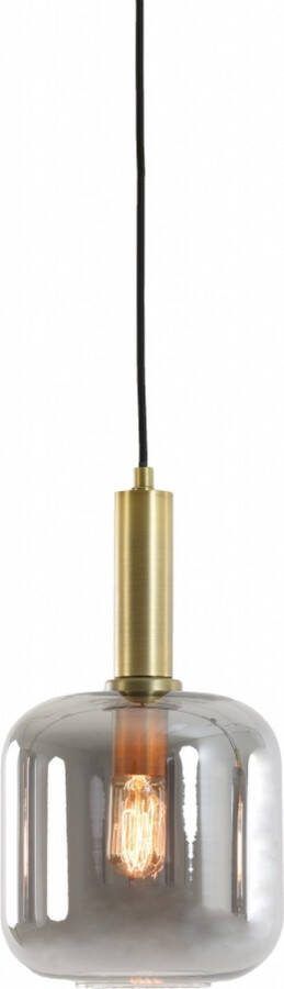 Light & Living Hanglamp Lekar Goud Glas Antiek Brons Smoked 26x16x16cm (hxbxd)