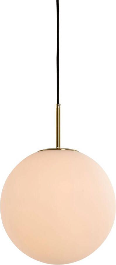 Light & Living Hanglamp Medina Wit Glas Ø30cm Modern Hanglampen Eetkamer Slaapkamer Woonkamer