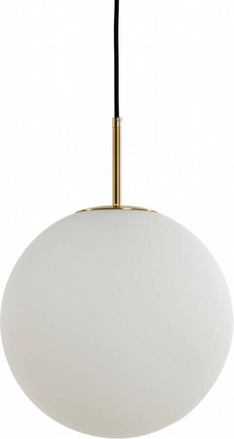 Light & Living Hanglamp Medina Wit Glas- Ø40cm Modern Hanglampen Eetkamer Slaapkamer Woonkamer