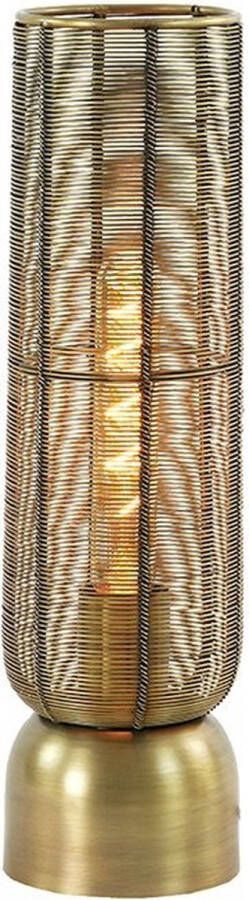Light & Living Lezuza Tafellamp 1 lichts 11x39 5 cm antiek brons Modern 2 jaar garantie