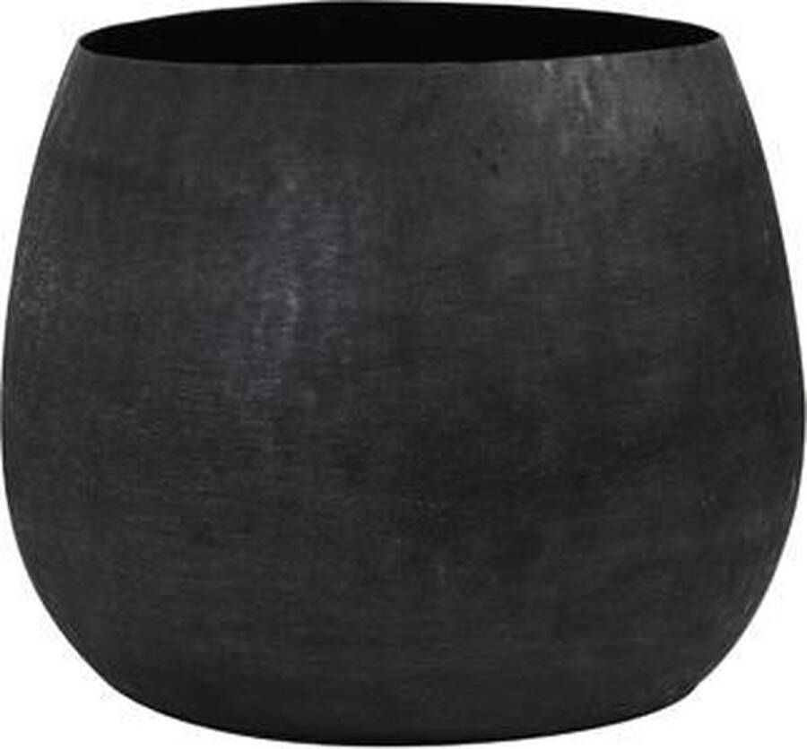 Light and Living potten metaal zwart verouderd planter Pot metaal verouderd zwart GENOLU planter |