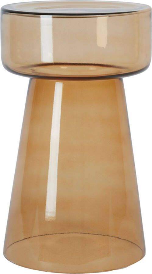 Light & Living Light&living Bijzettafel Ø30x50 cm DAKWA glas okergeel