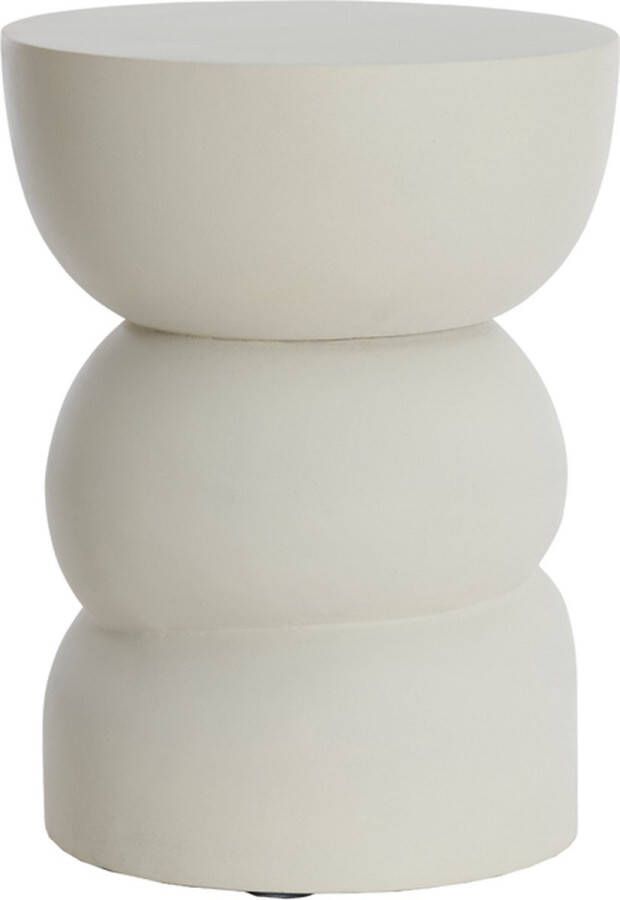 Light & Living Light&living Bijzettafel Ø35x45 cm AZALIO crème