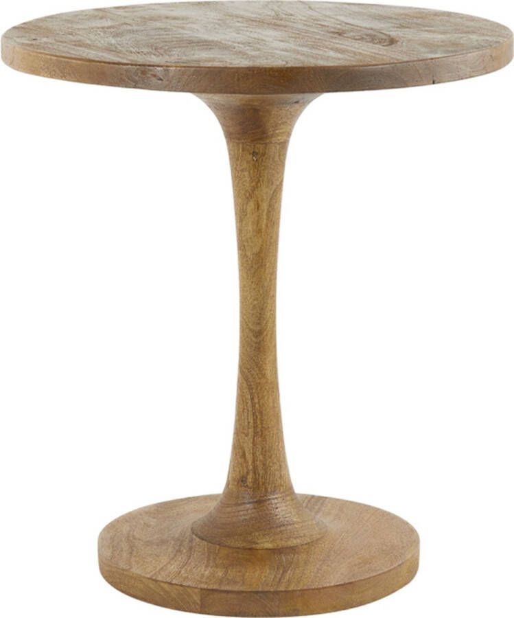 Light&living Bijzettafel Ø50x55 cm BICABA hout mat donker bruin