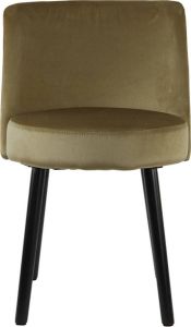 Light & Living Light&living Eetkamerstoel 56x44 5x80 cm ECKLEY velvet glans goud-zwart