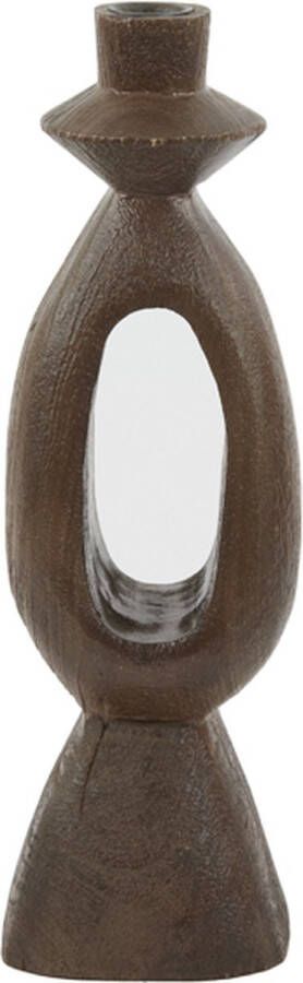Light & Living Light&living Kandelaar 11x11x36 cm DJANGO hout mat roodbruin