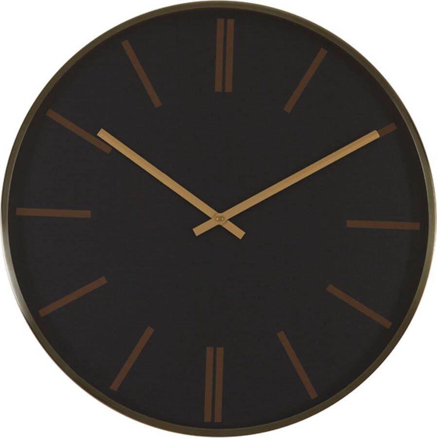 Light & Living Light&living Klok Ø53 cm EMPORIO zwart+goud
