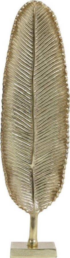 Light & Living Deco Beeld Leaf Goud Metaal Goud 56x14x8cm (hxbxd) Woonexpress