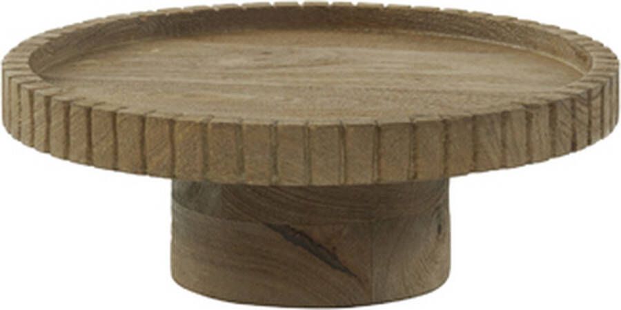 Light & Living Light&living Schaal op voet Ø28x10 cm CALETA hout mat bruin