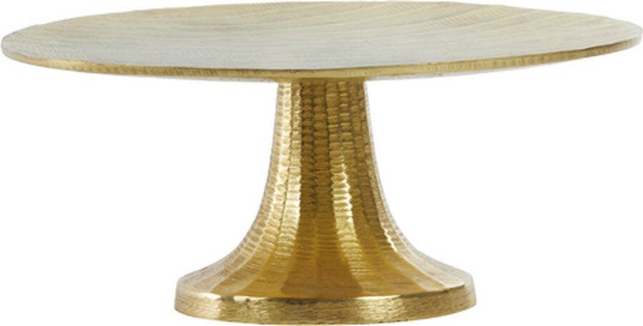 Light & Living Schaal Mokuna S Goud Metaal Goud 13x30x30cm (hxbxd) Woonexpress