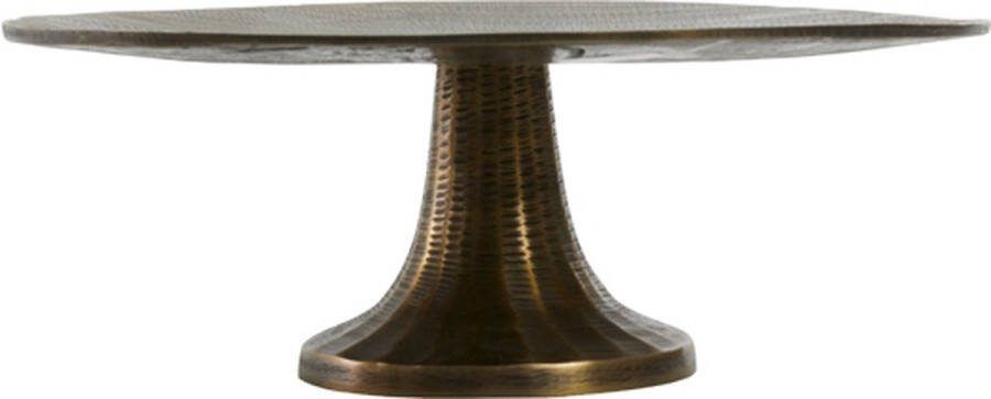 Light & Living Schaal Mokuna M Goud Metaal Antiek Brons 13x35x35cm (hxbxd) Woonexpress