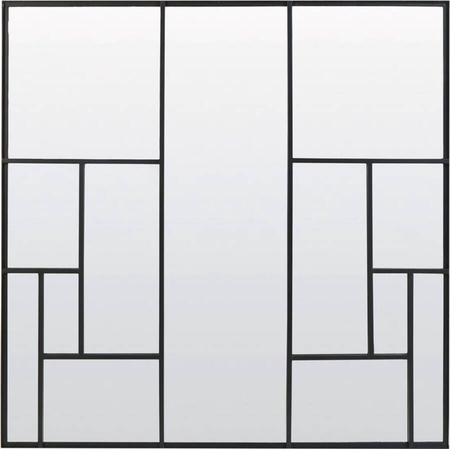 Light & Living Light&living Spiegel 120x3x120 cm REFAR mat zwart