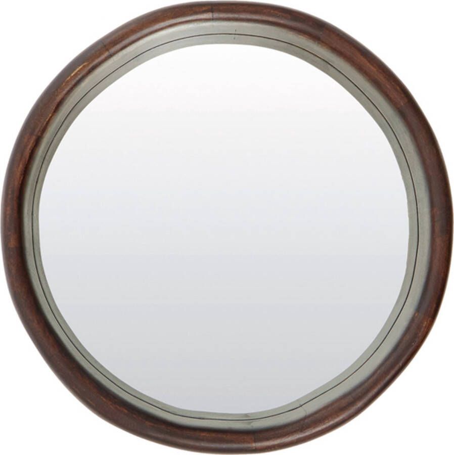 Light & Living Light&living Spiegel 80x10x80 cm DENAHI hout roodbruin