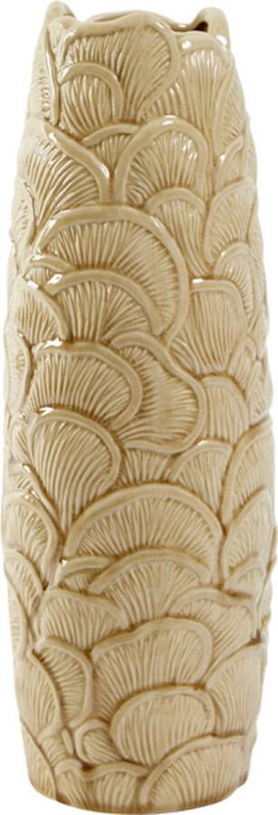 Light & Living Light&living Vaas Ø14x40 5 cm TRAVIS keramiek beige