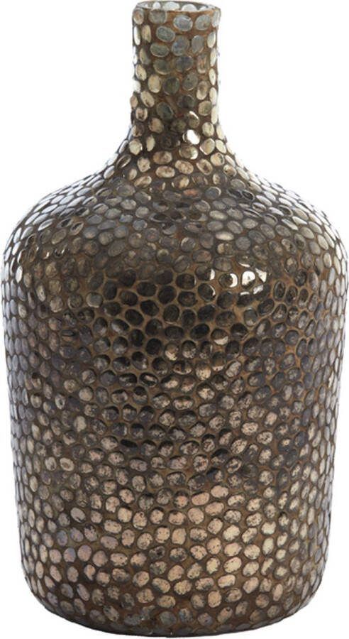 Light & Living Light&living Vaas Ø16x29 cm BOMADU glas antiek zwart