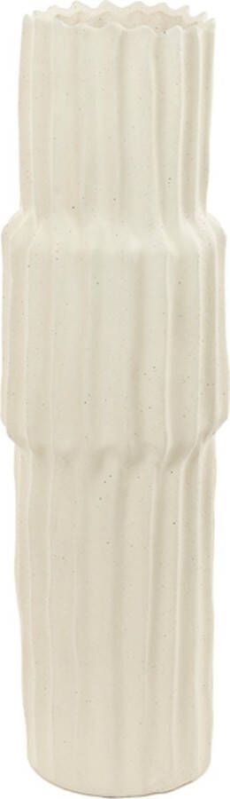 Light & Living Light&living Vaas 17x17x58 cm LONGA keramiek crème