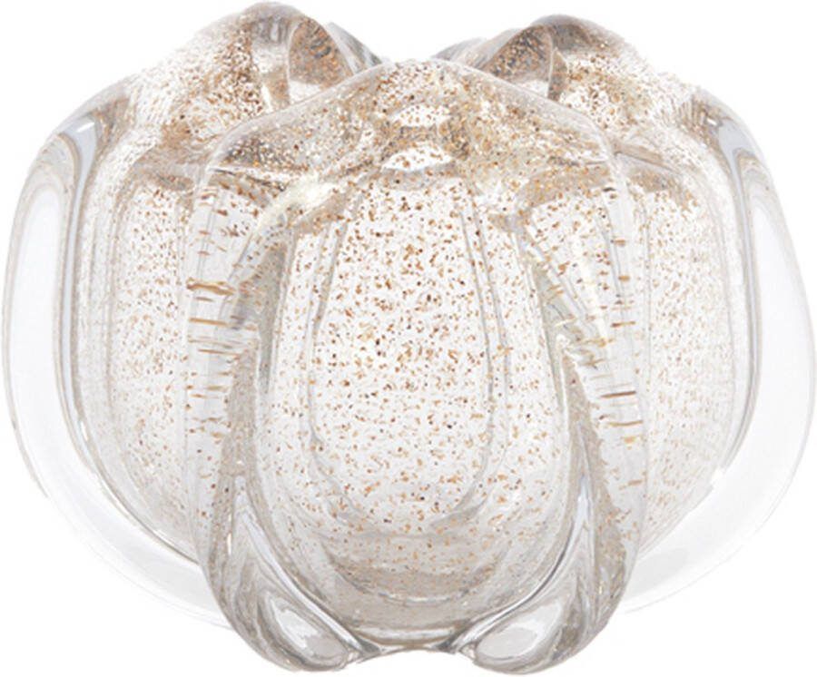 Light & Living Light&living Vaas Ø21x16 cm MURELA glas transparant+glitter zand