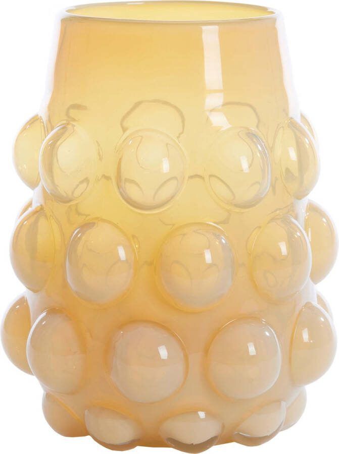 Light & Living Light&living Vaas Ø24x30 cm HAROA glas licht geel