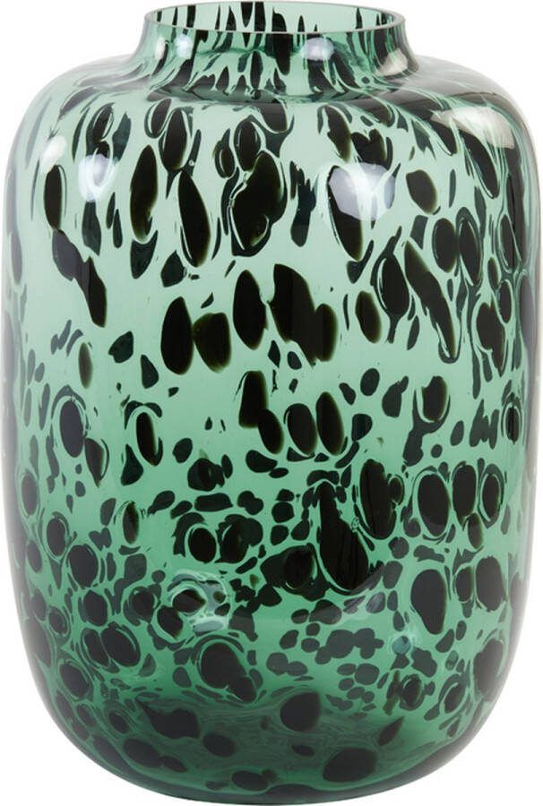 Light & Living Light&Living Vaas Ø24x34 cm KOBALA glas groen-zwart