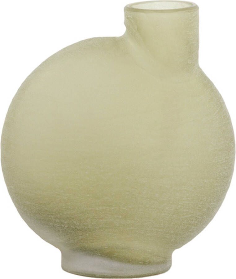Light & Living Light&living Vaas 25x13x27 5 cm TORNA glas olijf groen