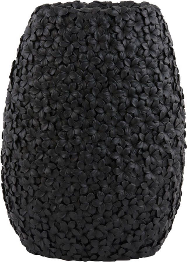 Light & Living Vaas Aloha M Zwart Polyresin Zwart 50x38x23cm (hxbxd) Woonexpress