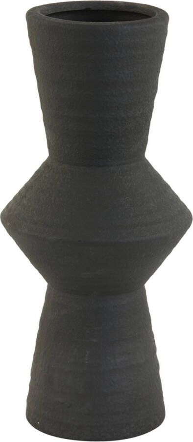 Light & Living Vaas Ayla Zwart Keramiek Zwart 41x19x19cm (hxbxd) Woonexpress