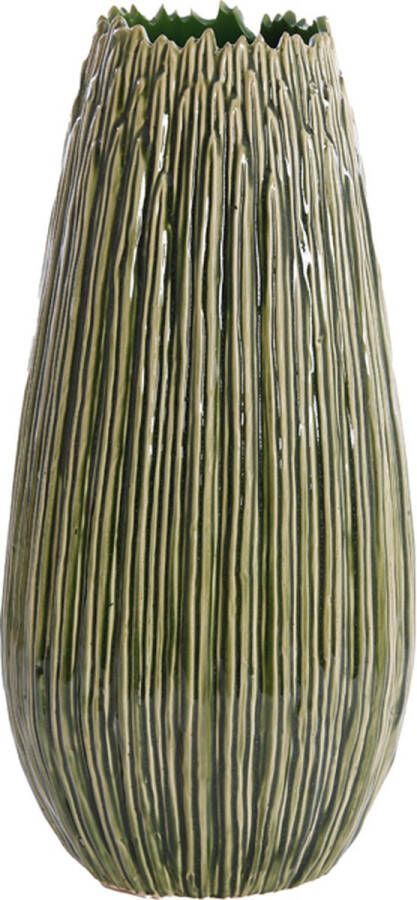 Light & Living Light&living Vaas deco Ø18x36 5 cm KOPRA keramiek donker groen