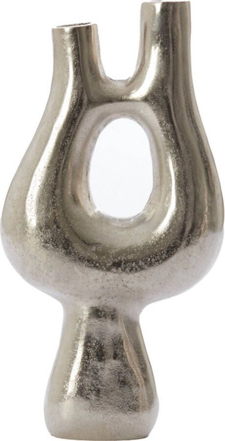 Light & Living Light&living Vaas deco 20x5 5x39 cm KOTANI ruw nikkel
