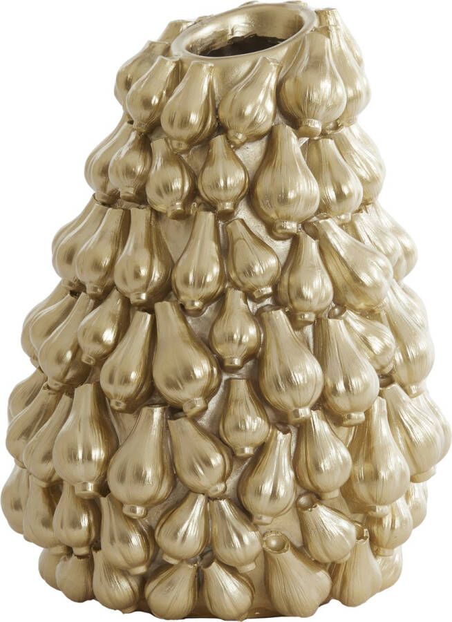 Light & Living Light&living Vaas deco 26 5x27x33 cm GARLIC goud