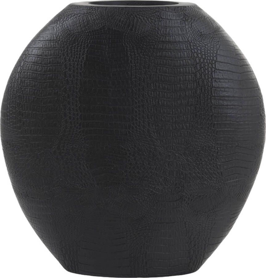 Light & Living Light&living Vaas deco 39x11x40 cm SKELD zwart